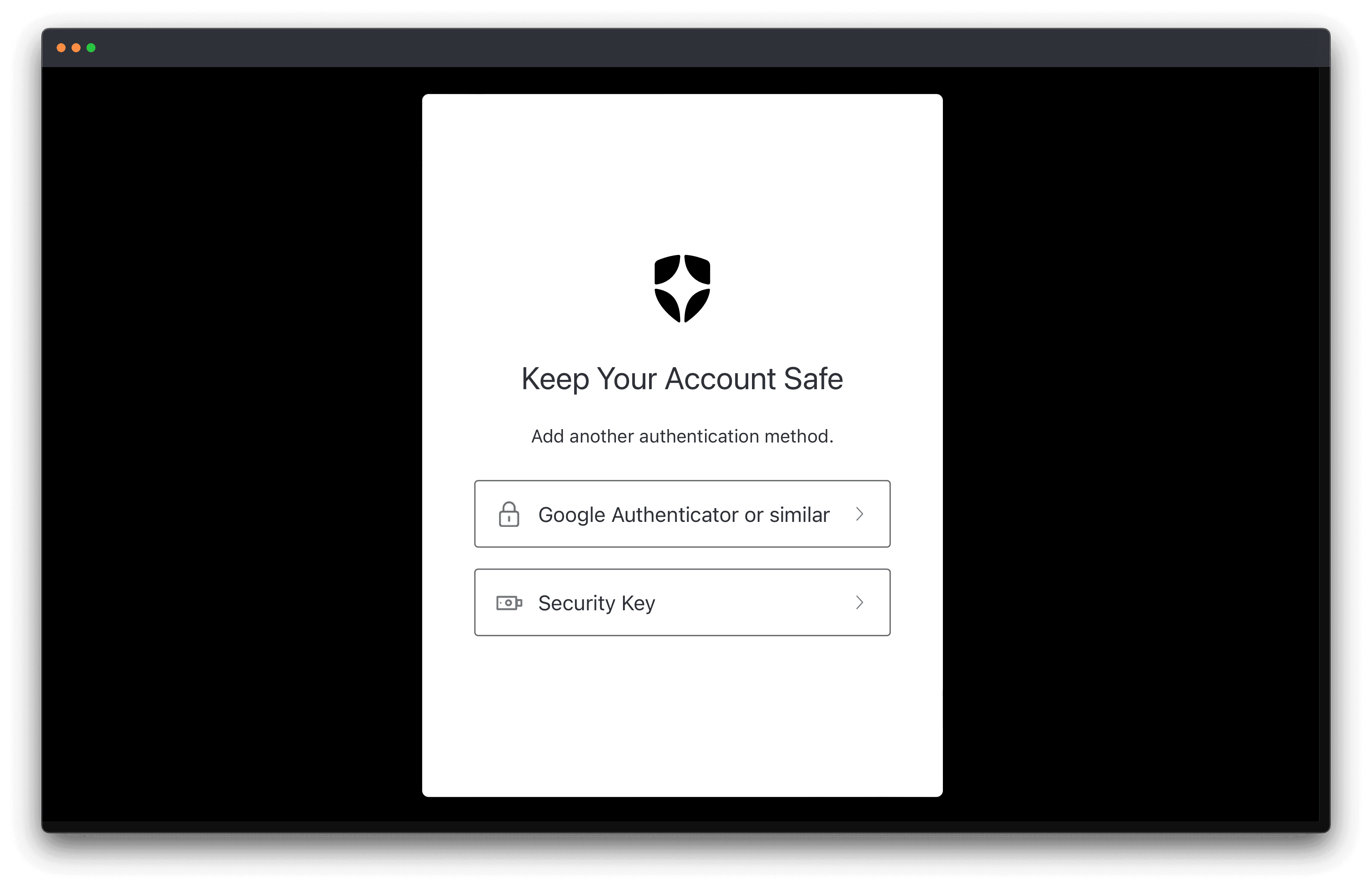 Login box MFA